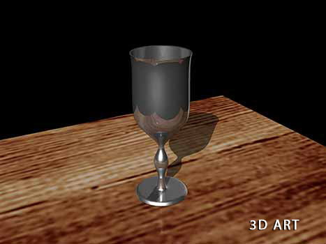 3D model of a goblet