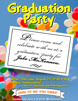 Invitation to a graduation party